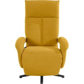 sit&more TV-Sessel SIT & MORE "Tycoon", gelb (mustard), B:74cm H:117cm T:85cm, 98% Polyester 2% Polyamid, Sessel, wahlweise manuell, mit zwei Motoren oder mit Akku oder mit 2 Motoren