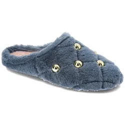 Dunkelblaue Hausschuhe Macarena Schlupfschuhe, 38