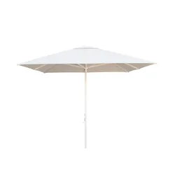 Resol garbar SARDIGNA Regenschirm Outdoor 300x300 Weiß (Schirmständer nicht enthalten)