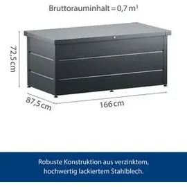 hörmann stauraumsysteme Hörmann Gartenbox Juno B 160 x T 80 x H 72,5 cm Anthrazitgrau (RAL 7016)