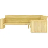 vidaXL Eckbank 239 x 0 x 0 cm Braun