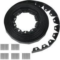 JonesHouseDeco Flexible Rasenkante aus Kunststoff Länge 10M Höhe 4cm