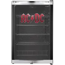 CUBES HC 203 E AC/DC Getränkekühlschrank (115 l, 845 mm hoch, Schwarz/Rot)