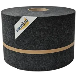 zaun zu® Sichtschutzstreifen Design Vlies für Doppelstabmatten Schwarzgrau 35m