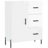 vidaXL Sideboard Hochglanz-Weiß 69,5x34x90 cm Holzwerkstoff