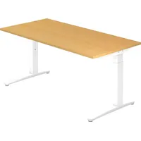 Hammerbacher Schreibtisch C-Fuß Buche / Weiß