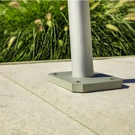 WINDHAGER Terrassenhalterung für Sonnensegel 1-St Metall verzinkt silber