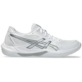 Asics GEL-ROCKET 12 Damen weiß, Größe 37 1⁄2 in Grau white/pure silver