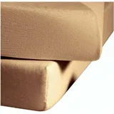 fleuresse Comfort 001117 Jersey 90 x 200 - 100 x 220 cm sand