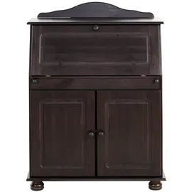 Home Affaire Sekretär HOME AFFAIRE "Mette, Schreibtisch im Landhausstil", braun (dunkelbraun), B:82cm H:107cm T:39cm, Sekretäre, Sekretär, aus Massivholz, Breite 82 cm