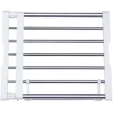 BAOYOUNI Teleskop-Garderobensystem Regal Kleiderschrank Schrank Edelstahl-Stange Teleskopregal Kleiderbügel Organizer DIY Separator Kleideraufbewahrungssysteme Verstellbare Länge 45-70cm