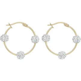 VIVANCE Creolen VIVANCE Kristall gelbgold 375
