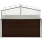 vidaXL Gewächshaus 100 x 100 x 85 cm Braun