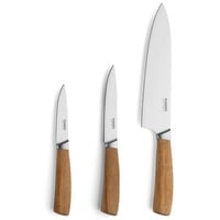 KUPPELS WOOD Küchenmesser Set 3-teilig