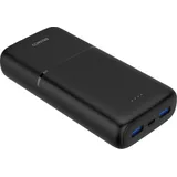 deltaco PB-C1008 Powerbank | 2x USB-A + 1x USB-C PD | Black - 20000 mAh,
