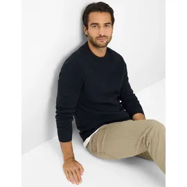 Brax Strickpullover mit gerippten Abschlüssen Modell RICK", Marine, L