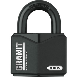 ABUS Vorhangschloss Granit 37/55 Premium-Schloss für höchste Beanspruchungen - Sicherheitslevel 10 - inkl. 2 Schlüssel - schwarz - 00842