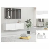 vidaXL TV-Schrank Weiß 100x30x30 cm Holzwerkstoff