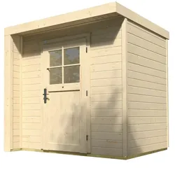 Weka Design Gartenhaus 262 - 21 mm-naturbelassen - 50 % Rabatt auf Dacheindeckung