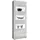 furn.design Vitrine Nobile 66 x 198 x 35 cm Weiß/Grau