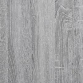 vidaXL Bücherregal 3 Stufen 123 x 29 x 123 cm Grau Sonoma