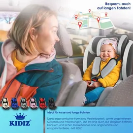 Kidiz Autokindersitz schwarz/grau