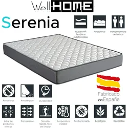 WELLHOME Matratze SERENIA 135x190 cm Höhe 17 cm Atmungsaktiv, anpassbar und thermoregulierend