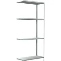 SCHULTE Regalwelt Schulte Steck-Anbauregal Weiß 180 cm x 80 cm x 35 cm