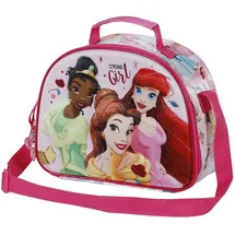 Disney Prinzessinnen Strong-3D Frühstückstasche, Rosa, 25,5 x 20 cm