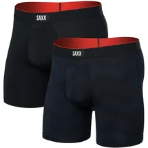 SAXX Underwear Saxx Multi-sport Mesh x2 vêtement running homme - Noir / S