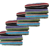 KH-Haushaltshandel 12 Stück Grubentuch, aus Frottier 45x90 cm, Handtuch,