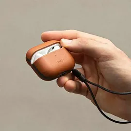 Uniq Airpods Pro 2 Hülle Uniq Echtleder Braun