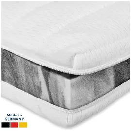AM Qualitätsmatratzen Topper fest 150 x 210 cm weiß