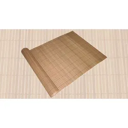 Sicht- u. Windschutz PVC 90x500cm braun Lamellenoptik Rohr 16x3 mm