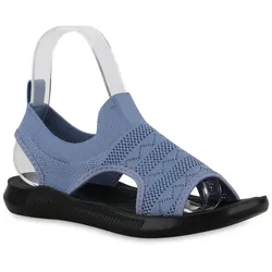 Damen Komfort Sandalen in Blau
