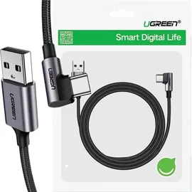 UGREEN 50942 USB A auf USB C 2 m Grau)