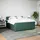 vidaXL Boxspringbett mit Matratze Dunkelgrün 180x200 cm Samt