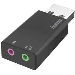 Hama Stereo USB-Soundkarte (Schwarz)