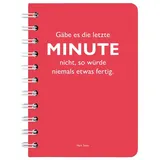 Cedon Ringbuch A6 Twain Minute rot