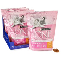 Purina One Kitten Chicken and Rice 800 g, Pack of 4
