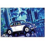 Artland Wandbild »Nachts«, Auto, (1 St.), als Alubild, Leinwandbild, Wandaufkleber oder Poster in versch. Größen, blau