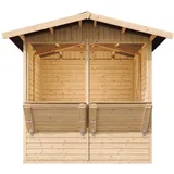 TIMBELA Marktbude 2,53 x 2,63 m Beige