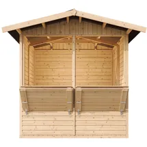 TIMBELA Marktbude 2,53 x 2,63 m Beige