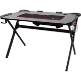 MCW Schreibtisch MCW-F11, Computertisch Jugend-Schreibtisch, Gaming 120x75cm MVG schwarz