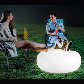 Intex Dekoleuchte Metall 86x33 cm inkl. LED-Lampe weiß