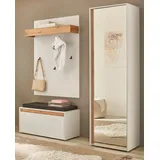 furn.design Center Garderobe Set 170 x 200 x 40 cm weiß