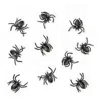 Partydeco Spinnen Deko 3x3 cm 10 St. Schwarz