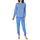 RELAX by Normann Frottee Pyjama gestreift Hellblau 36/38