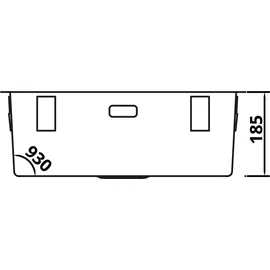 Solido Cablpp50kr10 rechts Flächenbündig Edelstahl Handbetätigung 540 x 185 mm