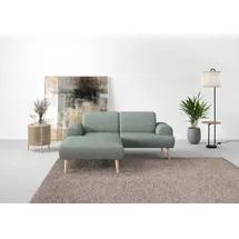 Home Affaire Ecksofa HOME AFFAIRE "Swift Scandic Design, komfortabler Federkern, Breite 192cm, L-Form", grün (mint), B:192cm H:83cm T:176cm, 100% Polyester, Sofas, Ecksofa, Federkern-Polsterung, B/T/H: 192/83/176 cm